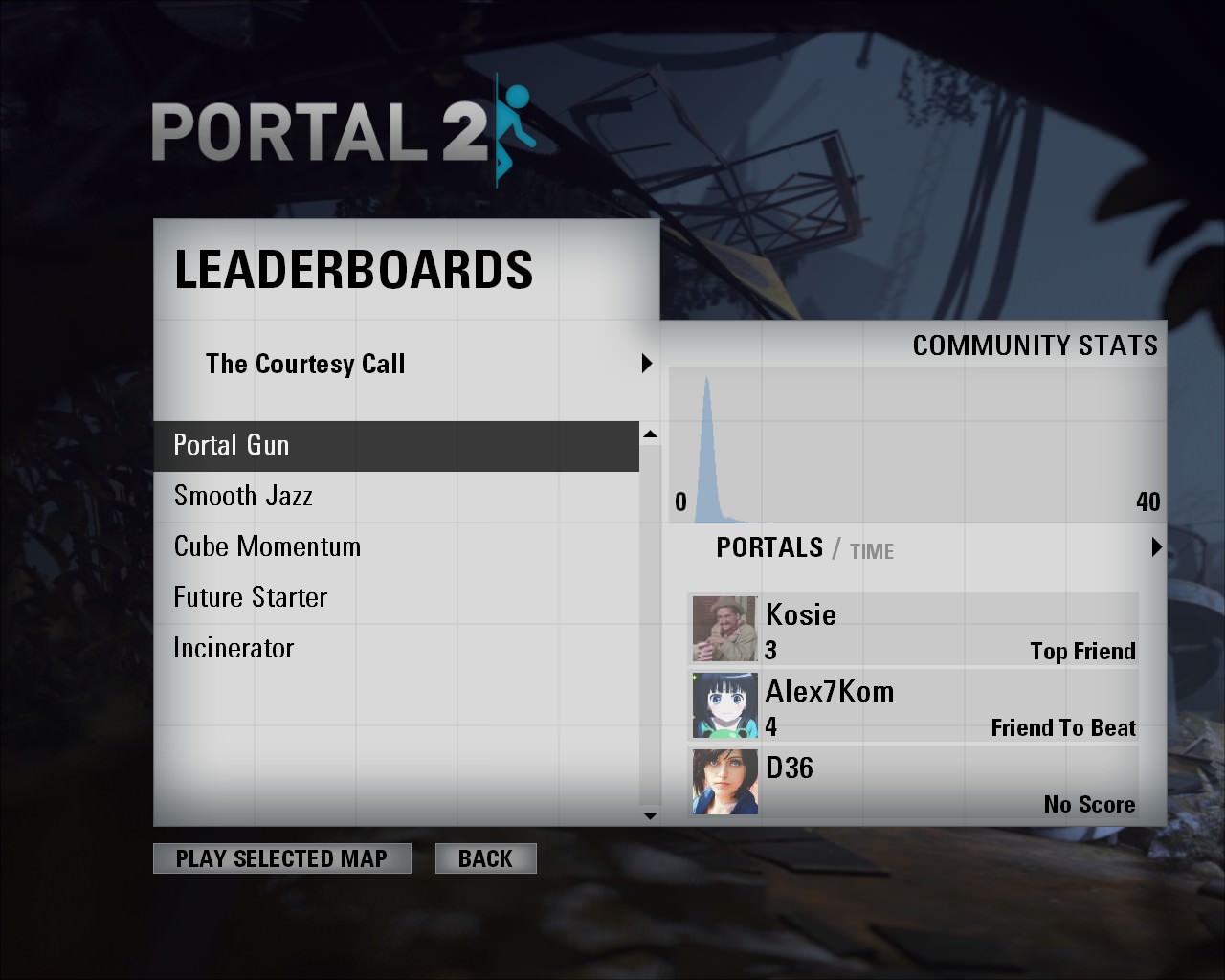 Ardor gaming portal настройка. Portal 2 главное меню. Меню игры портал 2. Настройки Portal 2. Portal 2 меню настроек.